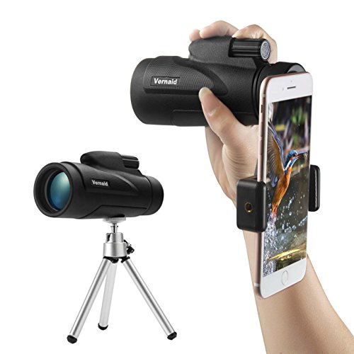 DOKRO 12X50 High Power Monocular Telescope with Phone Adapter, Waterproof and Fog-proof Shockproof Scope - BAK4 Prism FMC for Bird Watching Hunting Camping Travelling Wildlife Scenery (standard)