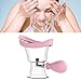 Eye Wash Cup Silicone Rinse Cleaner Ergonomic Manual Air Pressure Squeeze Cleaning Tool (Pink)