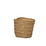 Cesteria Aparici Cesta de Esparto, Cesta de Almacenaje 100% Fibra Natural, Cesta Tejido A Mano, para almacenar Mantas, Toallas, Juguetes, Macetas, Capazo sin asas Color Natural (32x30cm)