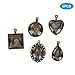 Produktbild Schmuck DIY Tool, Oval Schmuck Anhänger Basis, Bronze Anhänger Basis Drop-Shaped Pendel Basis, Schmuck Liebhaber für Anfänger