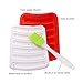 6 Cavities Sausage Hot Dogs Silicone Mold DIY Handmade Hamburger Pan, DanziX Molds for Ice Cube Tray Bread Candy Jelly Chocolate and Cake - Red