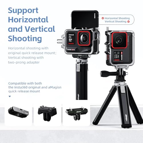 Image of Protective Metal Frame Case for Insta360 Ace /Ace Pro /Ace Pro 2 Action Camera Accessories (Metal Frame case for Insta360 Ace /AcePro) No Action Camera Included