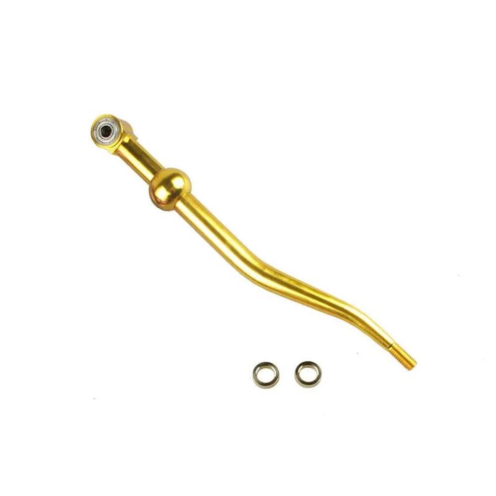 HYASDBWE Dual Bend Gear Shift Knob Short Shifter Quick Shift Throw for Civic for CRX 1988-2000 Gear Shifter Parts(Gold)