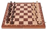 SQUARE - Szachy drewniane Turniejowe Nr 5 MAHOŃ - Szachownica & Figury szachowe Stanuton 5