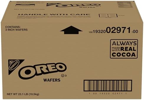 OREO 3-inch Chocolate Wafers. 23.1 lb Box