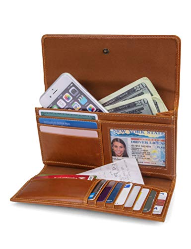 Timberland DW0603/35 Women'S Leather Rfid Flap Wallet Clutch Organizer thumb #1