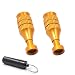 Produktbild 2pcs Fernbedienung Teleskop Rocker Joystick für DJI Mavic Mini, Aluminiumlegierung Drone Transmitter Thumb Stick Ersatz Control Rocker, Skalierbar