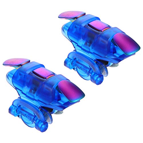 Hemobllo 1pair Mobile Game Controller Trigger for Phone Design Non- Pads Compatible All Mobile Games Gradient Finish