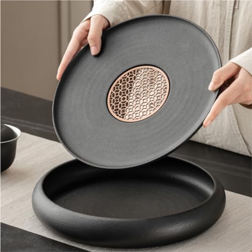 Plateau à thé avec stockage d'eau pour éviter les taches de table basse - 5