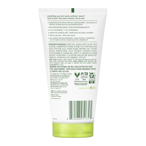 Image of Simple Kind to Skin Facial Wash, Moisturizing 5 oz