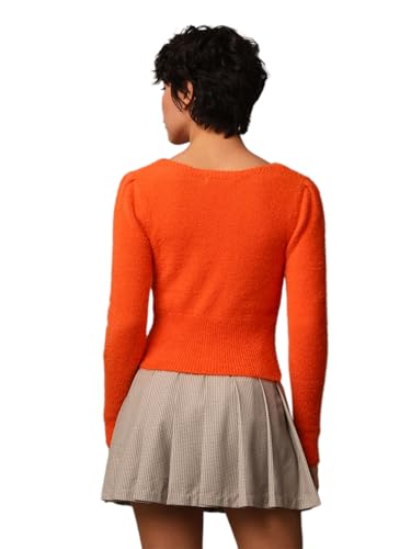 Image of Only Women's Nylon Blend Round Neck Sweater