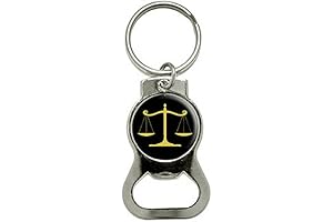 GRAPHICS & MORE Balanced Scales of Justice Symbol Legal Lawyer Gold and...