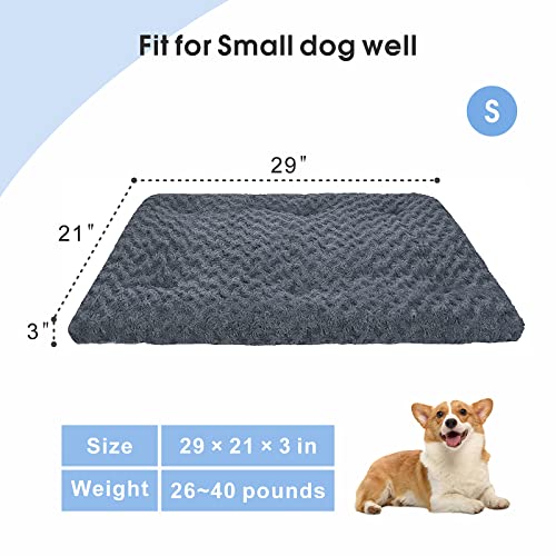 Aiperro Small Fluffy Dog Crate Bed Pad For Puppy Small Medium Large Dogs And Cats Mattress Outdoor Dog Bed Mats For Sleeping Machine Washable Soft Kennel Dog Bed #TOP1