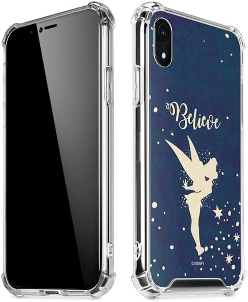 Skinit Clear Phone Case Compatible with iPhone XR - Officially Licensed Disney Tinker Bell Believe Design