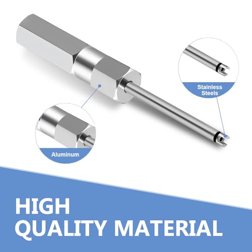 Image of Car Valve Stem Removal Tool, Valve Stem Pulling Tool, Tire Repair Valve Wrench, Universal For Car, Motorcycle And Bicycle Accessories (Silver)