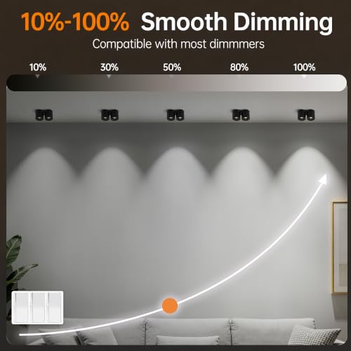 Image of 5CCT LED Ceiling Spotlight Modern Surface Mount Ceiling Light | Dimmable,5CCT /2700K-5000K,Flush Mount Ceiling Lights Fixture,Kitchens,Bedrooms,Living Rooms,Hospitality,Hallways,and Foyers