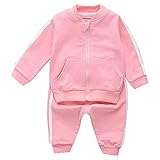 Reine Farbe, Sweatshirt-Oberteil und elastische Bundhose machen Ihr Kind energisch und lebendig
