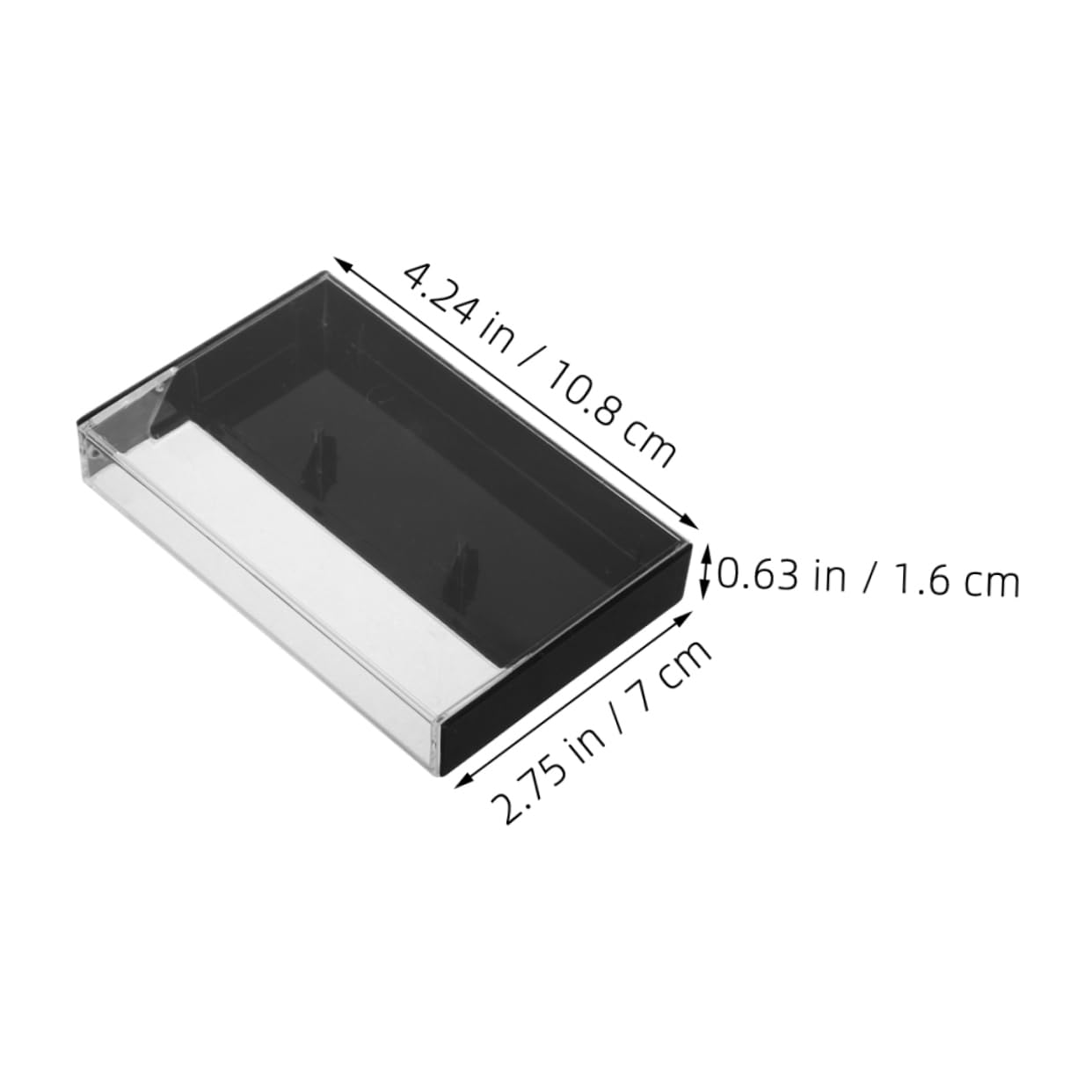 ERINGOGO Dustproof Cassette Tape Storage 6pcs Recording Cassette Cases Plastic Audio