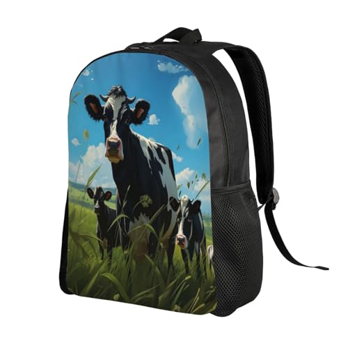 Comfort Fit Unisex Cattle Grassland Sky Backpack Durable for Daily Commute & Travel Adventures 16 Inch2