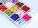 GANSSIA 555pcs 1/2 Inch (12.5mm) Small Size Round 4 Holes Buttons 15 Colors Assorted Resin Button for Sewing Blouse or DIY Crafts Projects Scrapbooking (Each Color 37pcs)