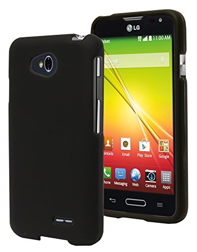 HR Wireless LG Realm Exceed 2 Ultimate 2 L70 LS620 VS450 L41C Rubberized Cover Case -- Retail Packaging - Black
