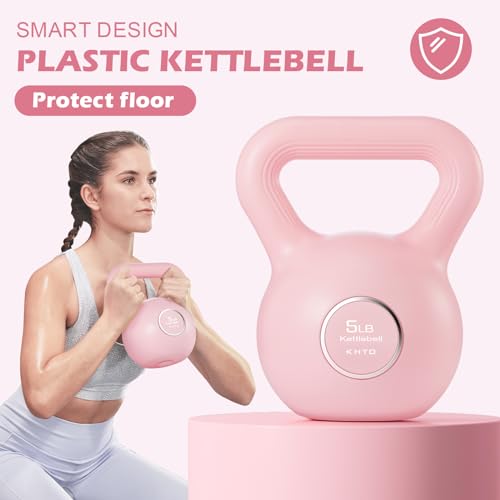 Kettlebell entraînement KHTO 2,3 kg pour routine bien-être salon