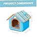 AwnsIMfreien Doggie Bed, Dog House Warm and Comfortable Doghouse Indoors Removable and Washable Dog Playhouse Anti-Slip and Waterproof Doggie Bed for Small Cat Pet Lovers, Doghouse Indoors