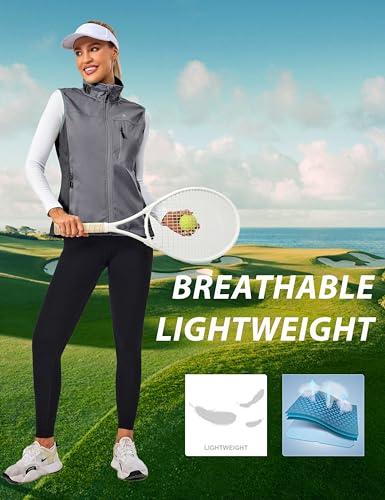 Image of Little Donkey Andy Lightweight Cycling Vest Windproof Sleeveless Jacket for Women Water-Repellent Stretch Vest for Running