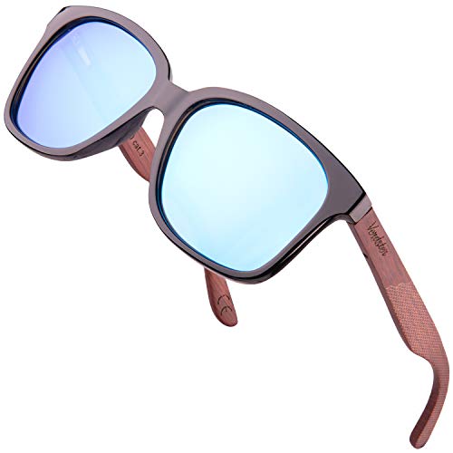 Verdster Lyon  Gafas de Sol Polarizadas de Madera para Hombre y Mujer con Patillas de Secuoya