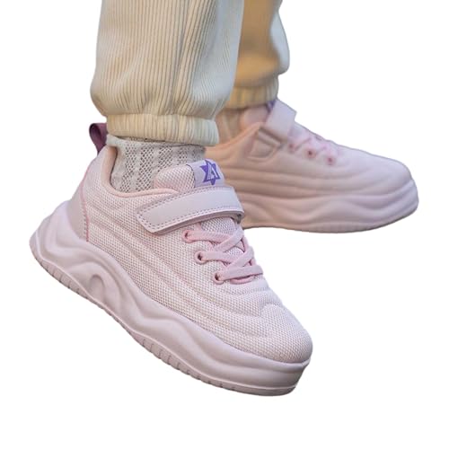 Girls Sneakers for Everyday Casual Wear Lightweight Breathable Fixed Design School Shoes for Kids Age 5 14y3