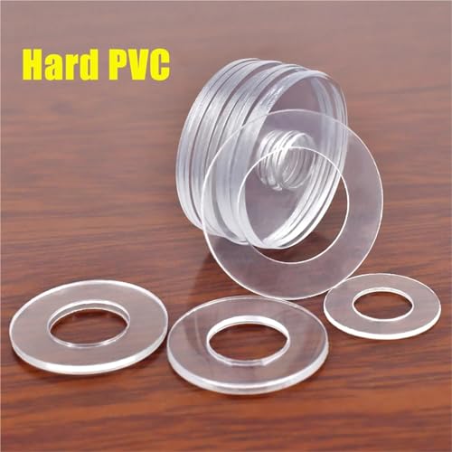 Mdingbao-V[bV[ M2 M2.5 M3 M4 M5 M6 M8 M10 M12 Soft Hard PVC Washer Transparent Thin Plastic Clear Shock-proof Gasket for Insu
