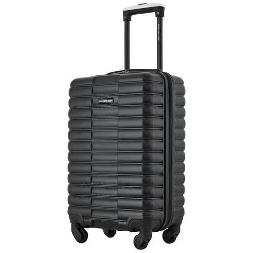 Image of Travelers Club 22-Inch Gilroy Rolling Hardside Carry-On Luggage, Black