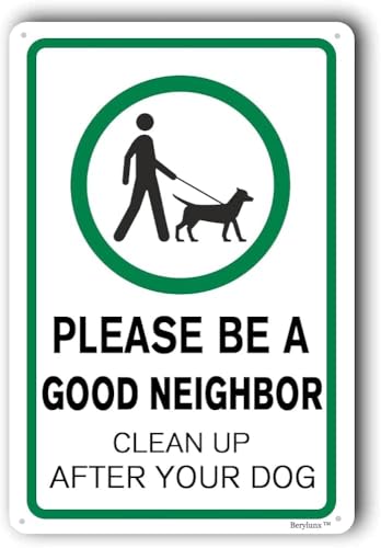 Zeasdacu Clean Up After Your Dog Sign: Be a Good