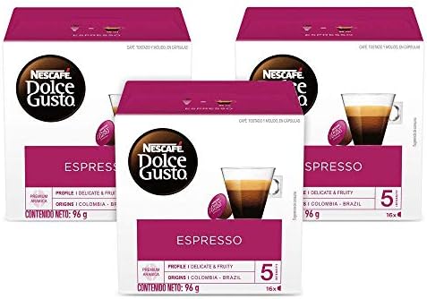 NESCAFÃ‰ Dolce Gusto Coffee Capsules Espresso 48 Single Serve Pods, (Makes 48 Cups) 48 Count