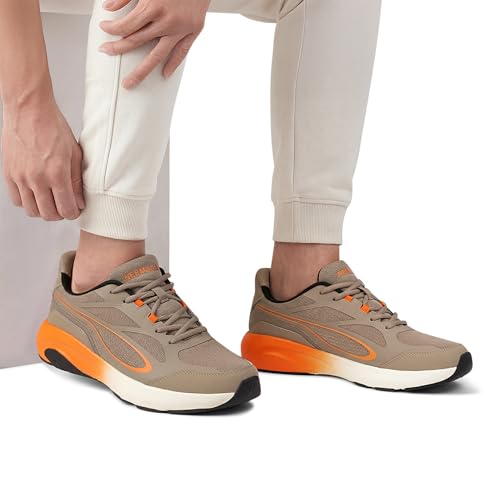 Image of Neeman's Urban Strive Sneakers for Men | Lightweight Breathable Mesh Casual Shoes with Dual Foam Cushioning & High Traction Sole | Lace Up Walking Shoes