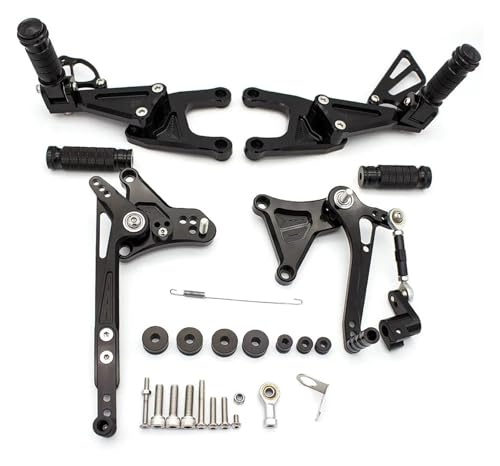 Cale pied moto Benelli TNT 125 135 antidérapant en alu noir CNC