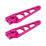 RCアップグレードパーツ For ProTek For Savox For Futaba 1/10サーボ7075-T6アルミニウム25Tサーボホーンアーム40mm 1.57インチCNC加工アップグレードRCクローラー(Pink,2Pcs)
