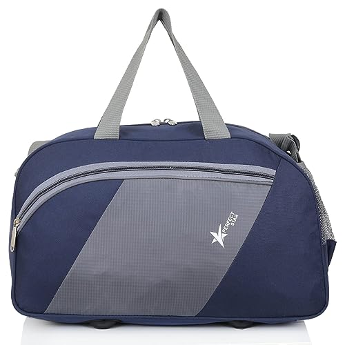 Image of PERFECT STAR Travel Bags for Luggage Bags for Travel Duffle Bags for Travel Bags for Travelling Luggage Bags Travel Bag for Women Without Wheels Travel Bag for Men (Navy Grey)