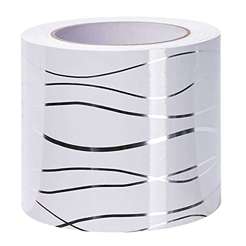 Selbstklebende Bordüre Bronzierende Welle Tapete Bordüren Aufkleber...