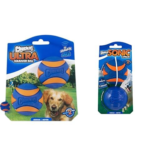 Chuckit! Juego de Pelotas Sonoras para Perros Medianos miniatura 1