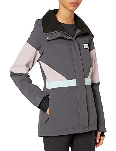 Billabong Women's Say What Snowboard Jacket, Iron, S