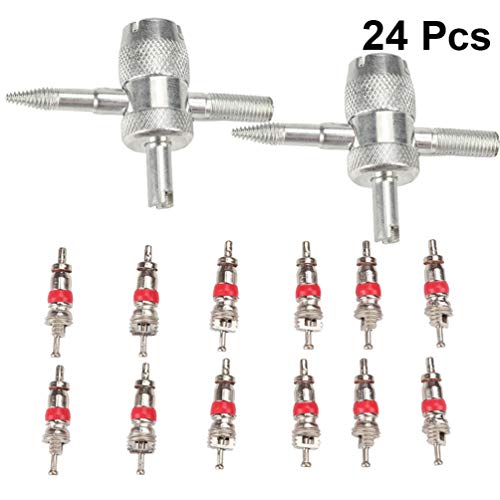 POPETPOP 12 Pcs 4 Vias VÃ¡lvula Ferramenta Ferramenta Removedor de NÃºcleo Ferramenta de Reparo de P