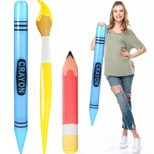 Crayons de peinture gonflables pour animer une fête d'anniversaire ou la rentrée scolaire