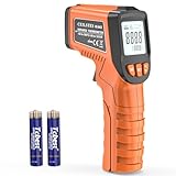CEILSTES Infrared Thermometer Gun, Infrared Temperature Gun for Cooking, Laser Thermometer Gun -58℉~1076℉ with Adjustable Emissivity & Max/Min, Suitable for Industry, ovens, HVAC (Not for Human)