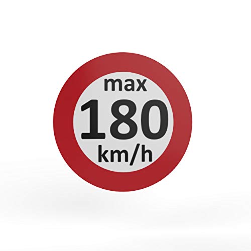 AUPROTEC - Pegatinas de velocidad para neumáticos de invierno (160-240 km/h, 25 unidades, 180 km/h)