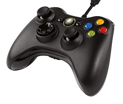 Image of GAMENOPHOBIA 360 Wired Controller for PC & Microsoft 360 Console | High-Performance Gamepad with Ergonomic Grip | Plug & Play | Black