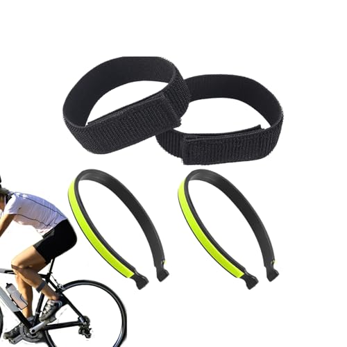 Patifirst Sujetadores para Bajos de Pantalón | Banda Reflectante de Seguridad para Tobillo - Banda de Tobillo Segura Elástica Ajustable con Ajuste Seguro para Actividades Recreativas al Aire Libre