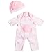 JC Toys CLO13107 Romper for Dolls, 9 - 11 Inch, Light Pink