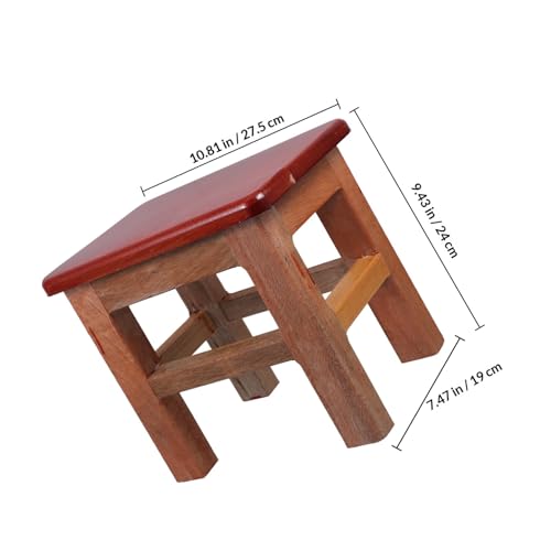 Tabouret en bois massif robuste au design minimaliste - 4