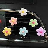 6 Pieces Vibrant Flowers Car Air Vent Clips Cute Daisy Flower Car Interior Decoration Accessories...